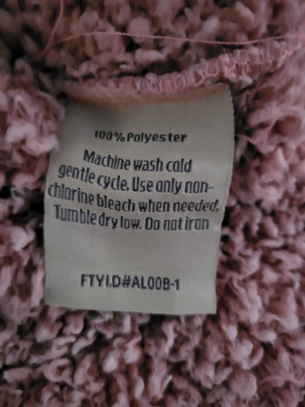 Sherpa Fleece Quarter-Zip Pullover XL Pink Oversized Style - Picture 12 of 12